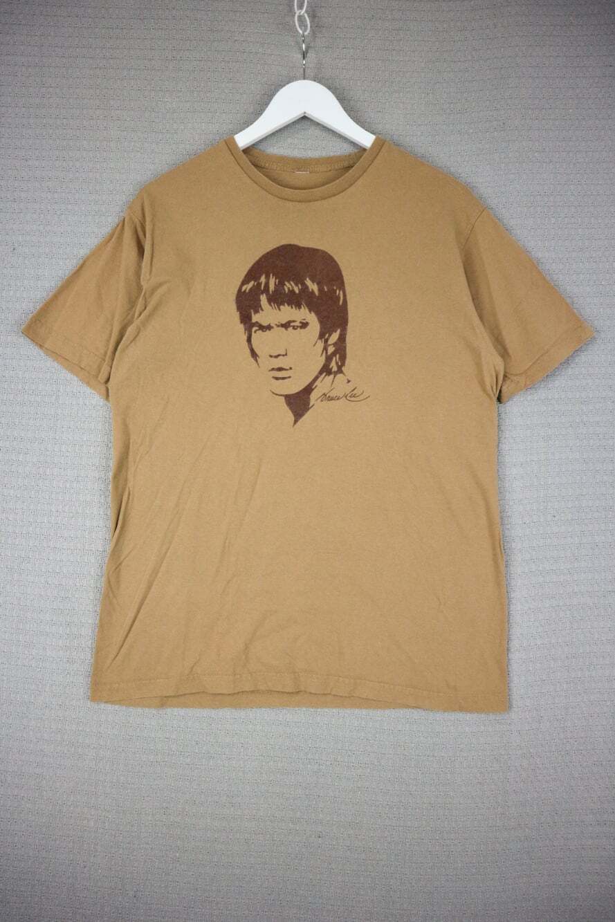 Bruce Lee Martial Arts Tee Y2K Brown Jeet Kune Do